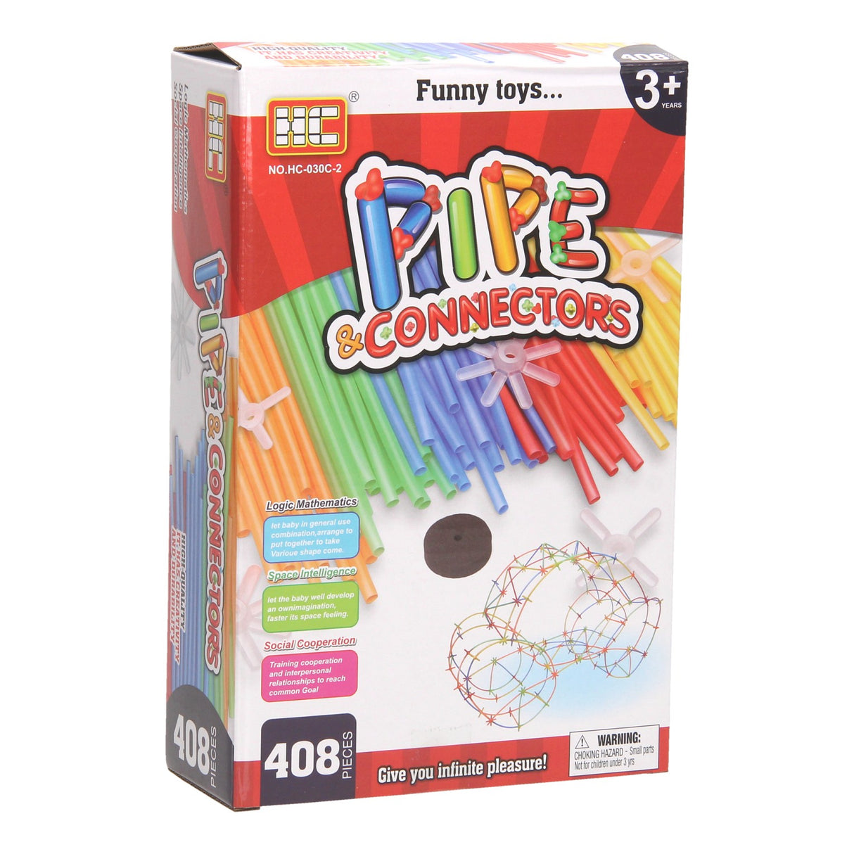 Pailles de construction, 408 pcs.