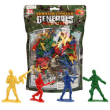 Soldats à colorier en sachet, 100 pcs.