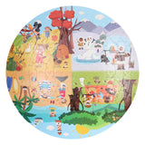 Puzzle rond dans une boîte de rangement - quatre saisons, 150 pcs.