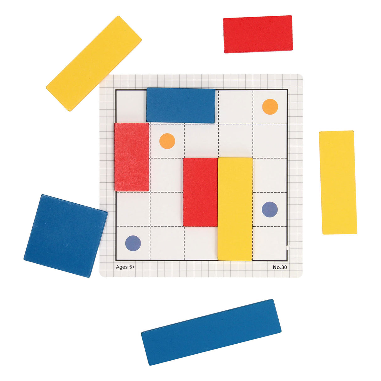 Puzzle IQ en bois, niveau 2