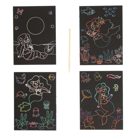 Cartes à gratter monde sous-marin