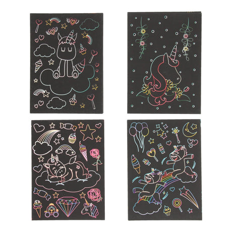 Cartes à gratter licorne