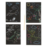 Cartes à gratter dinosaures