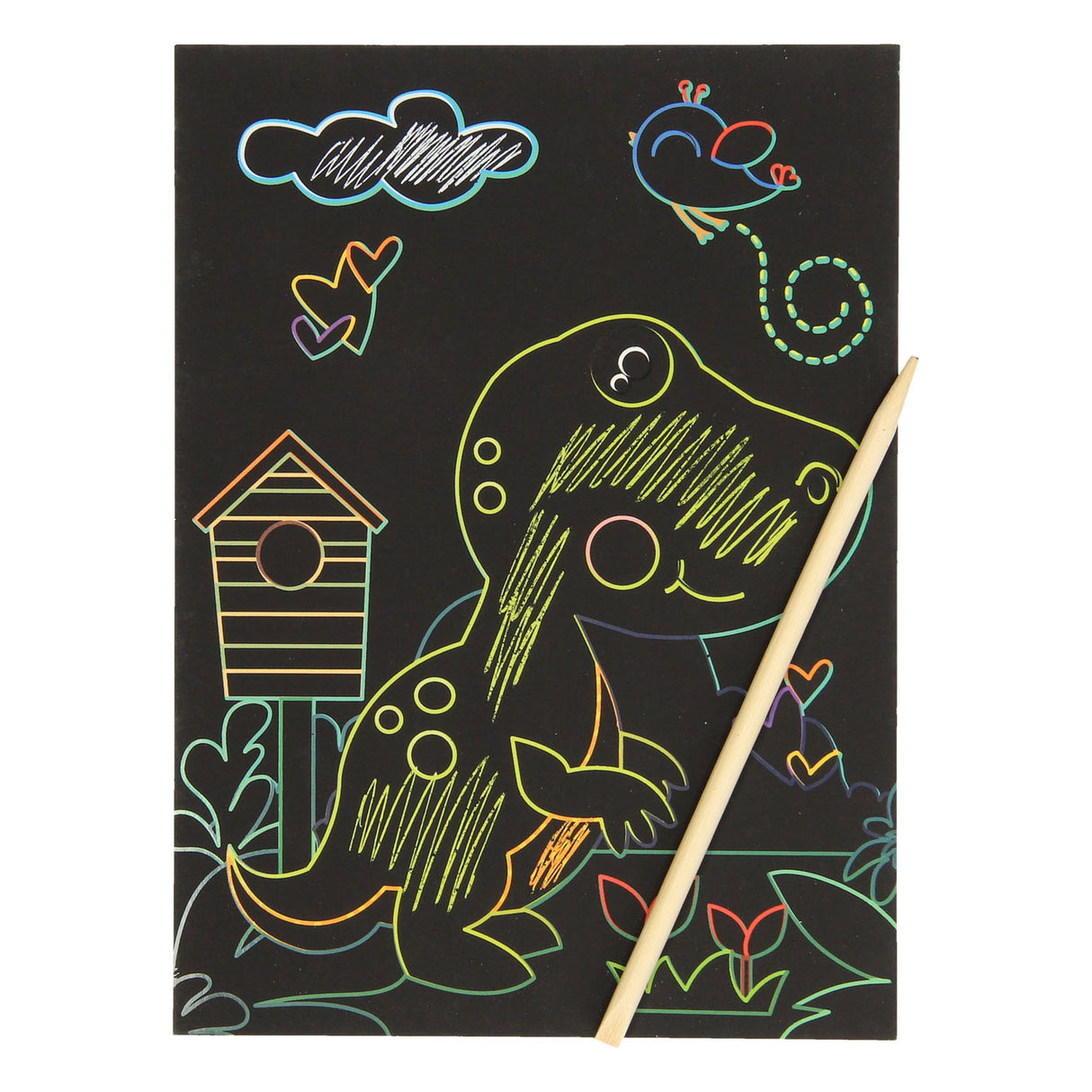 Cartes à gratter dinosaures
