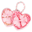 Lobbes serti de perles coeur 2 couches