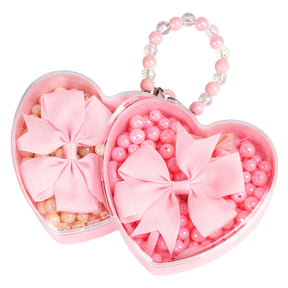 Lobbes serti de perles coeur 2 couches
