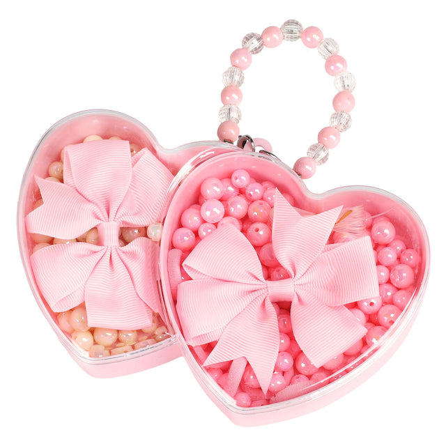 Lobbes serti de perles coeur 2 couches