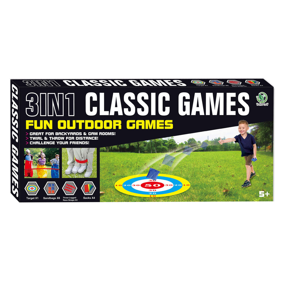 Classic Games Outdoor 3in1 Outdoor Games