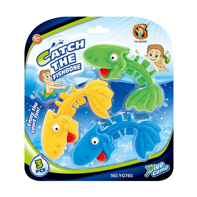 Poisson plongeur, lot de 3 pièces
