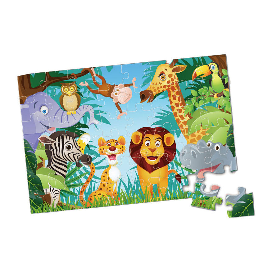 Safari puzzle pour enfants. 48 pièces.