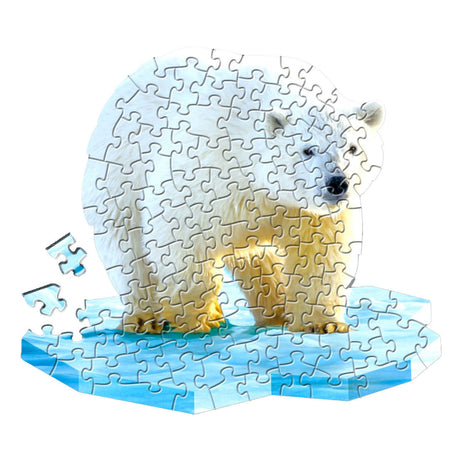 Lobbes jouets bv forme puzzle ours polaire, 100 pcs.