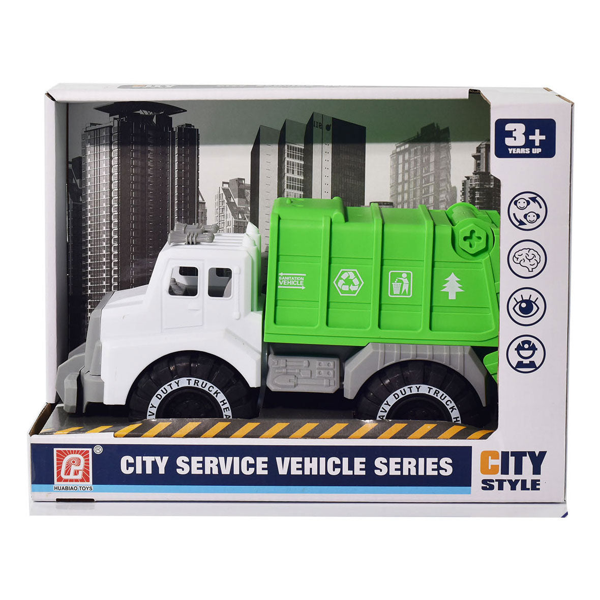 Camion poubelle du service municipal
