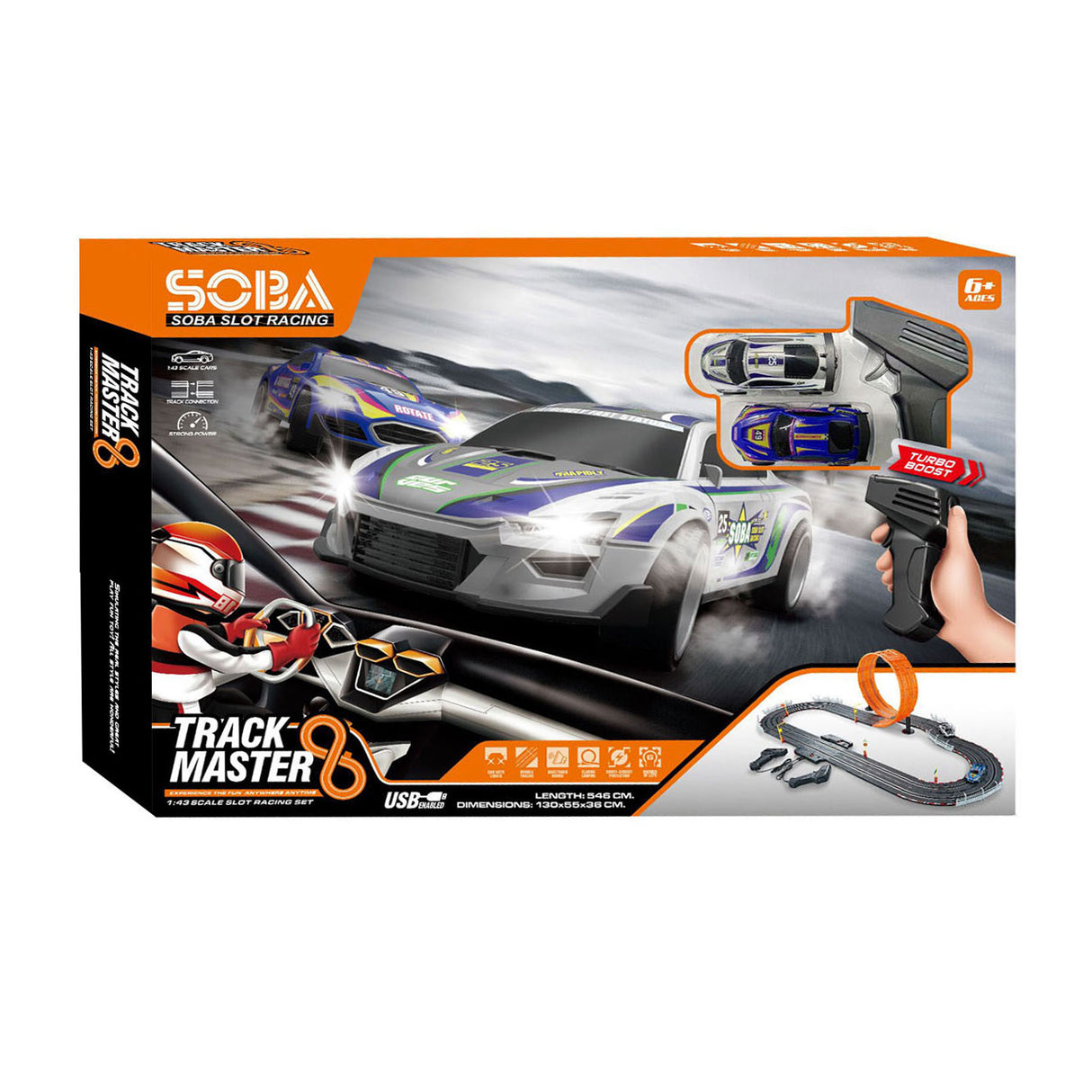 Boucle USB sur piste de course 1:43