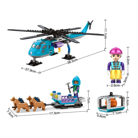 Kit de construction Polar Mission Heli Dog Sled - 248 pcs.