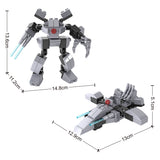 Lobbes speelgoed bv lobbes bouwset robot speelgoed - transformeer spaceship 81-delig.