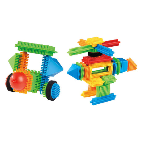 Jouets Lobbes, par exemple jeu de poils de blocs de construction Lobbes - jouets de construction colorés 58 pièces.
