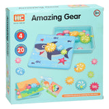 Jeu d'engrenages bleu, 20 pcs.