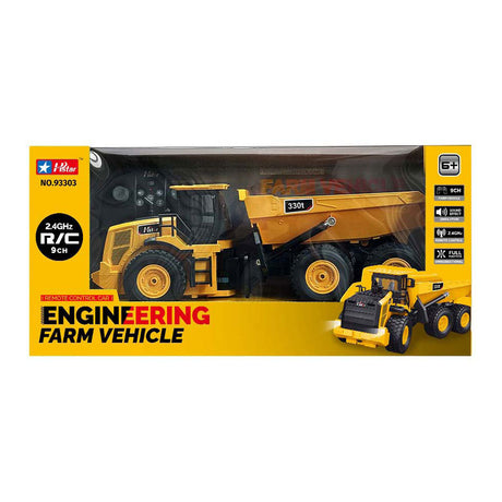 Lobbes RC camion de construction contrôlé rechargeable avec lumière et son