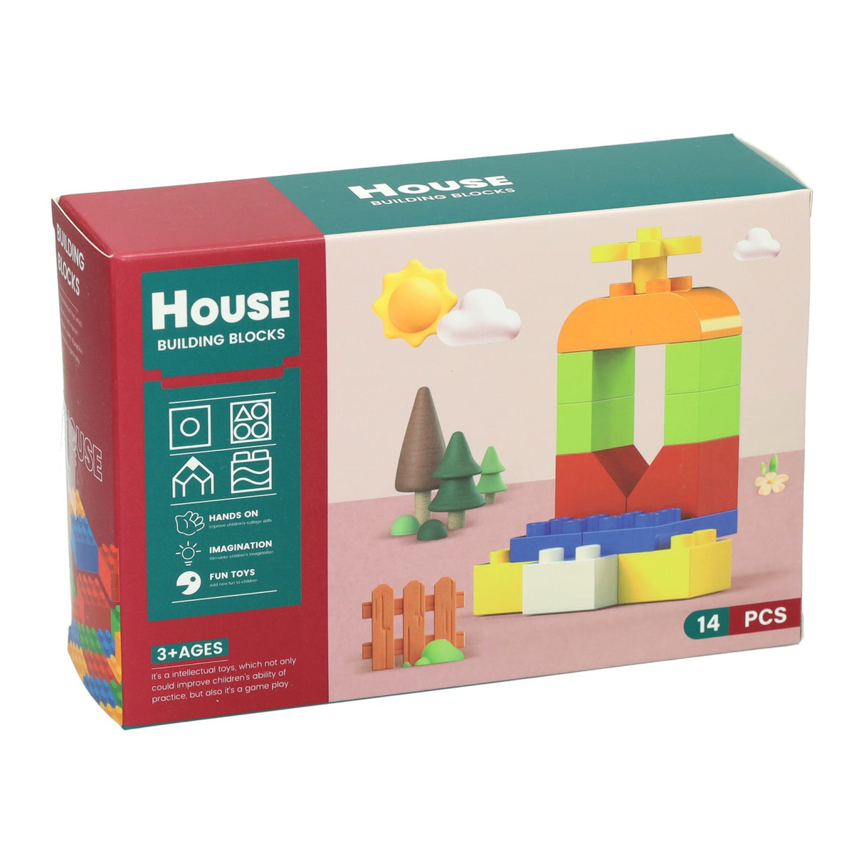 Jeu de construction petits blocs - 12 pcs.