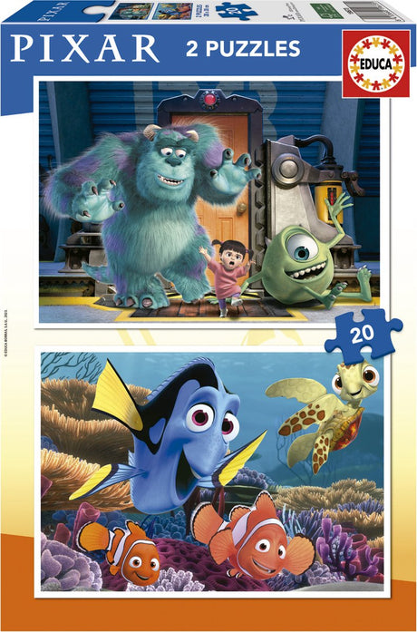 Educa - puzzle - 2 x 20 pièces - pixar
