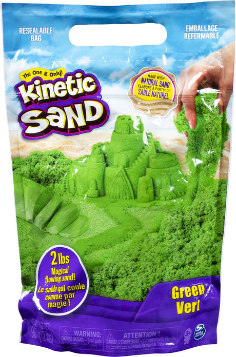 Sac de sable couleur sable cinétique Spinmaster vert (907 g) | 2 pièces