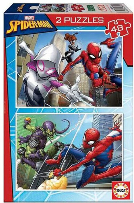 Educa - puzzle - 2 x 48 pièces - Spiderman