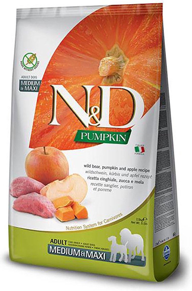 N d citrouille nourriture pour chien sanglier moyen maxi 12 kg