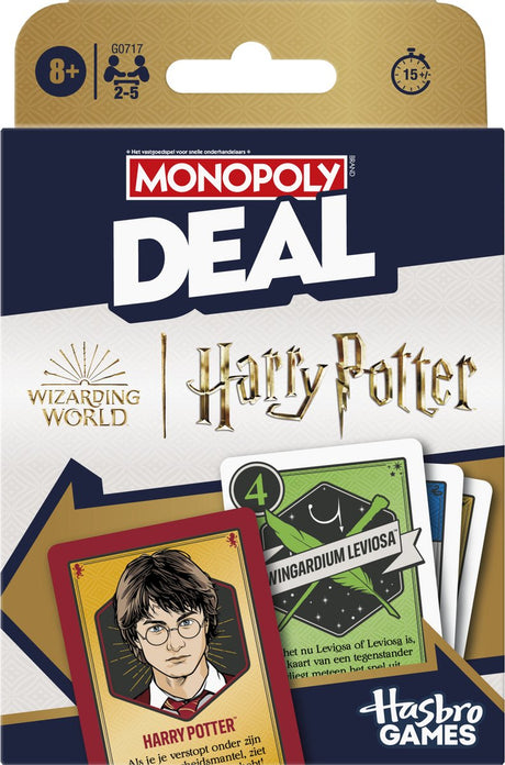 Jeu de cartes de monopole deal Harry Potter | 2 pièces