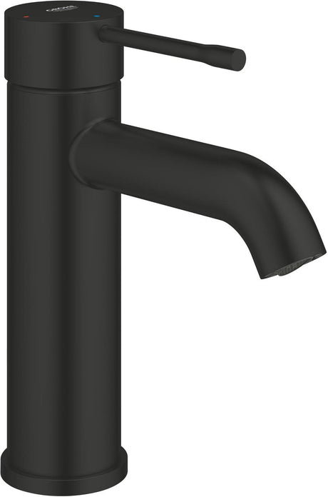 Mitigeur lavabo Grohe essence nouveau taille S es – démarrage à froid – push-open – ecojoy – noir mat