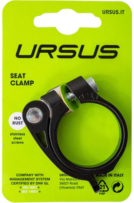 Collier de serrage de tube de selle Ursus 38.1 qr noir