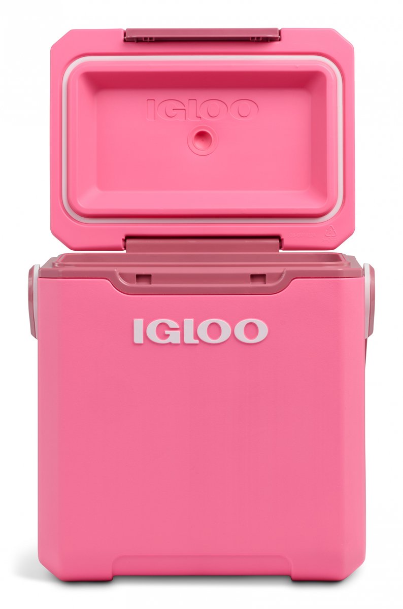 Glacière Igloo tag-a-long trop haute - isolée - étanche - couvercle verrouillable - rose