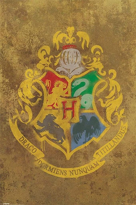 Affiche écusson de Poudlard Harry Potter 61x91,5cm