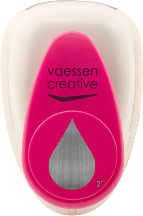 Vaessen creative pons - figuurpons - druppel - 3,3 x 5,1 cm