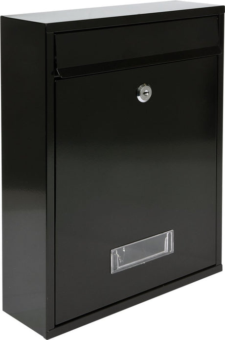 Boîte aux lettres Vorel avec 2 clés - noir - 360x260x80 mm
