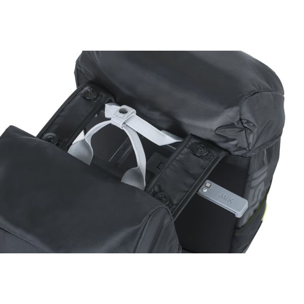 Sacoche de vélo double Basil miles 34 litres 13 x 26 x 35 cm (2x) - citron vert noir