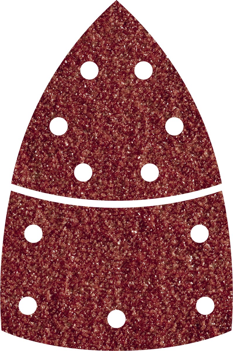 Wolfcraft - papier de verre souris grain 120 - 10 pièces - 95mm - feuille abrasive auto-adhésive multi-ponceuse - 1814000