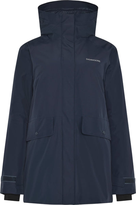 Didriksons tuva wns parka veste outdoor femme - bleu nuit foncé