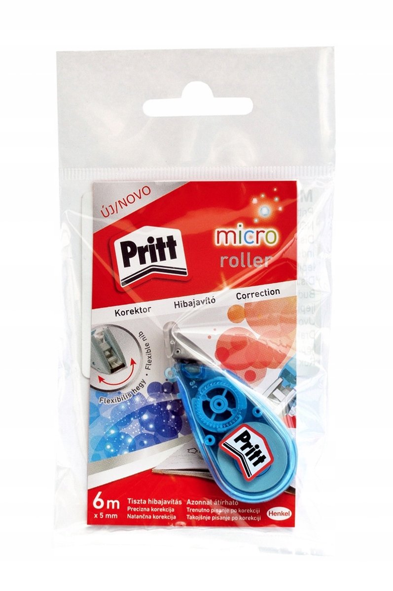 Ruban correcteur micro rouleau Pritt 5 mm x 6 m - mélanger les couleurs