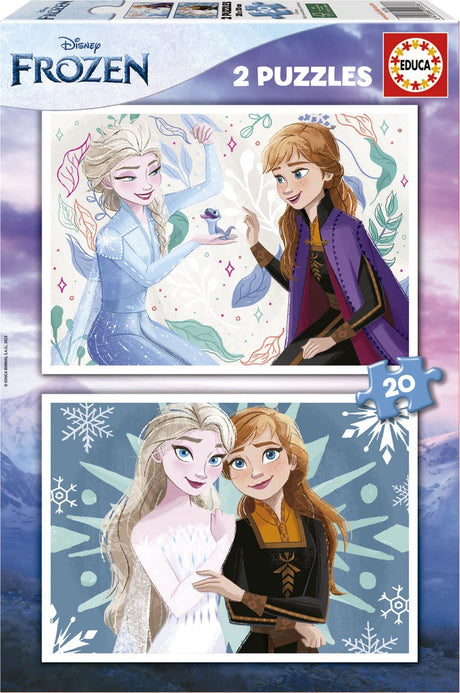 Educa - puzzle - la reine des neiges - 2 x 20 pièces - puzzle pour enfants