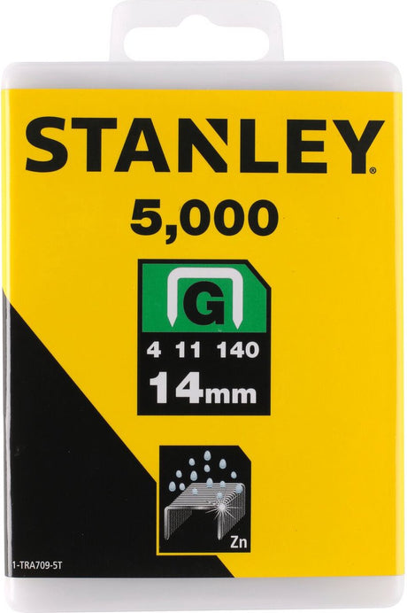 Agrafes pour outils à main Stanley 14 mm type g - 5000 pièces - 1-tra709-5t - 1-tra709-5t