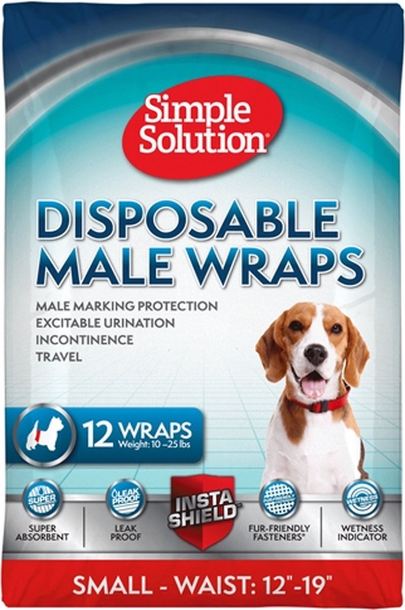 Ruban urinaire jetable simple solution mâle - petit 12 pcs