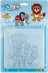 Hama maxi plaques de perles à repasser lion et éléphant