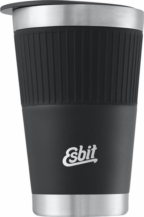 Tasse thermos sculpteur Esbit - 550 ml - noir mat - couvercle à boire - acier inoxydable