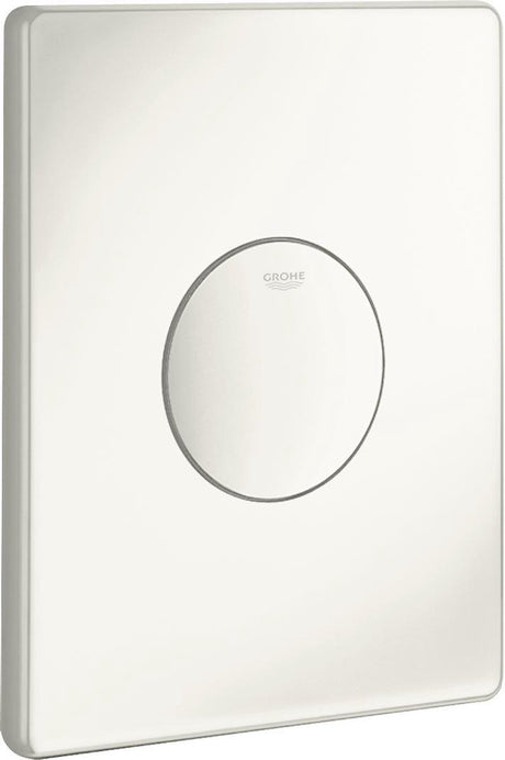 Grohe skate plaque de commande des toilettes sf vertical 156x197mm blanc