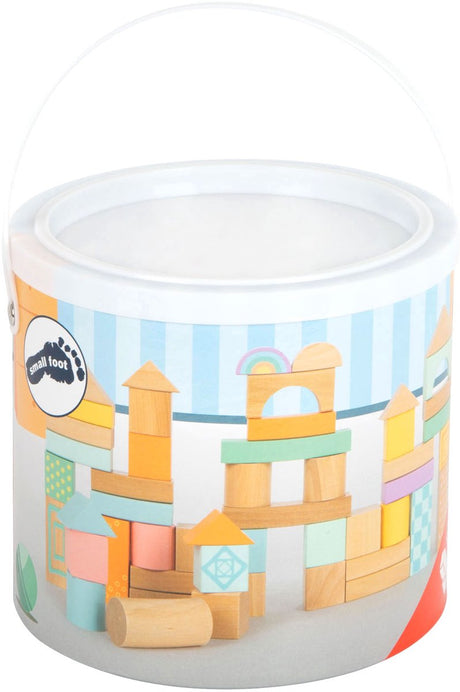 Small foot - blocs de construction en bois pastel, 50 pcs.
