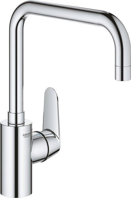 Robinet de cuisine Grohe eurodisc cosmopolitan - bec haut pivotant - chrome