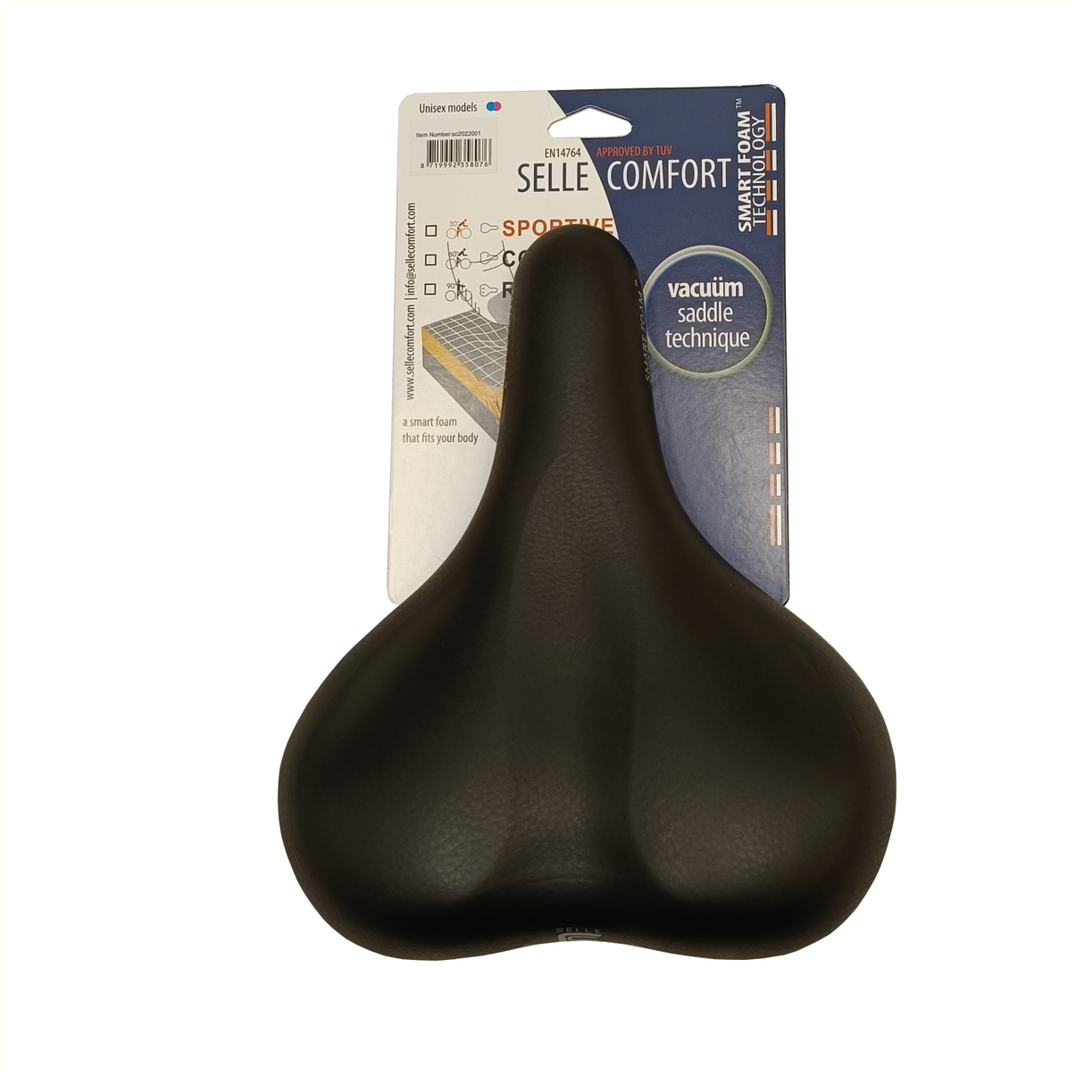 Selle Comfort Saddle active avec la technologie SmartFoam, sans nœud coulant