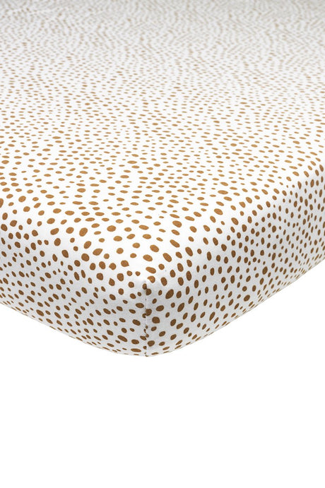 Drap-housse pour berceau Meyco bébé guépard - camel - 40x80 90cm