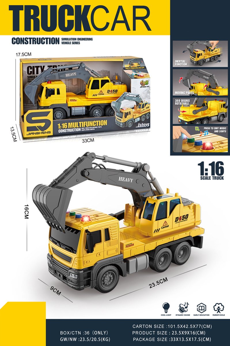 Camion Amuuso 1 16 + bras de grue.