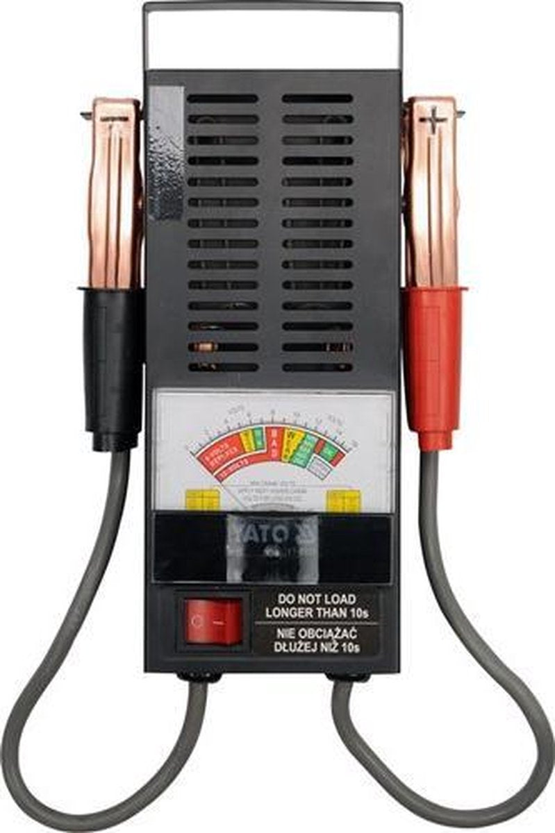 Yato série yt-8310 - testeur de batterie - 6 12v - pointeur analogique - pinces crocodile puissantes
